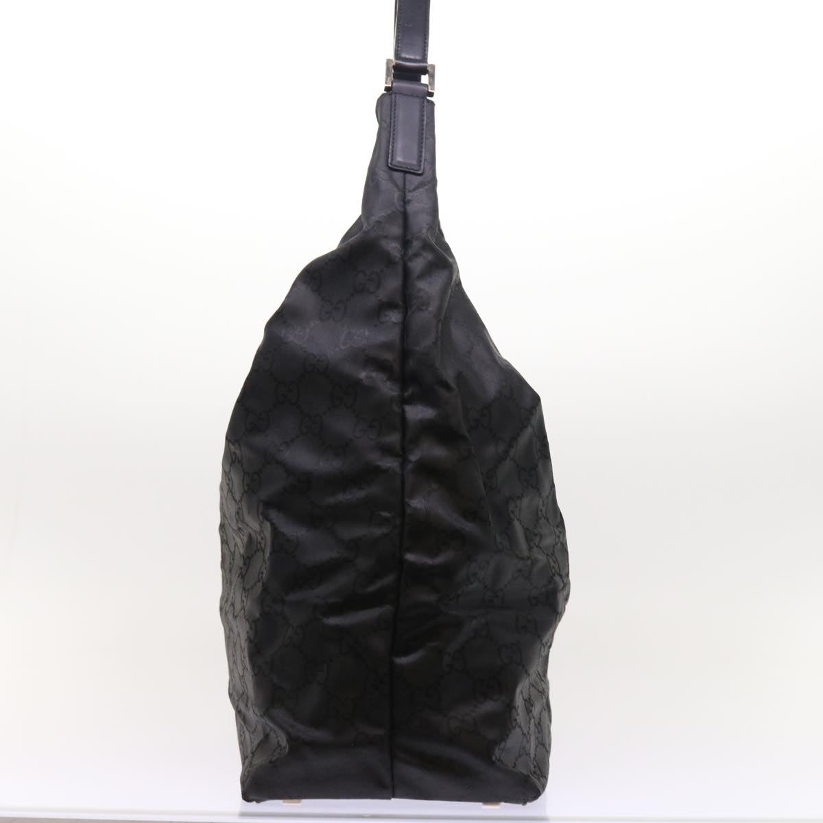 GUCCI GG Canvas Shoulder Bag Nylon Black ar10247