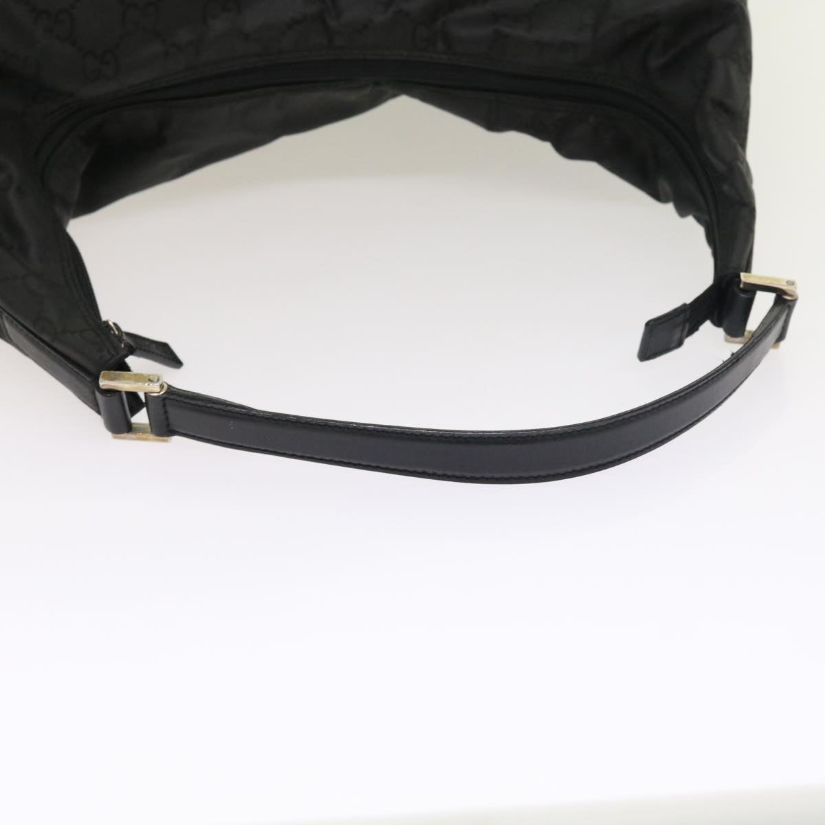 GUCCI GG Canvas Shoulder Bag Nylon Black ar10247