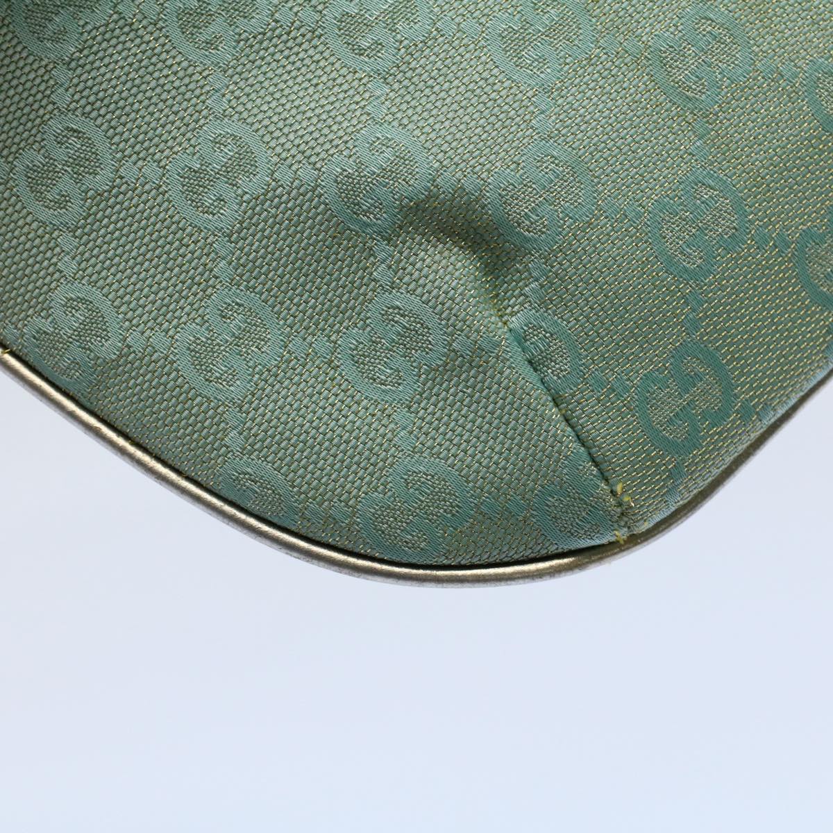 GUCCI GG Canvas Shoulder Bag Light Blue Gold ar10312