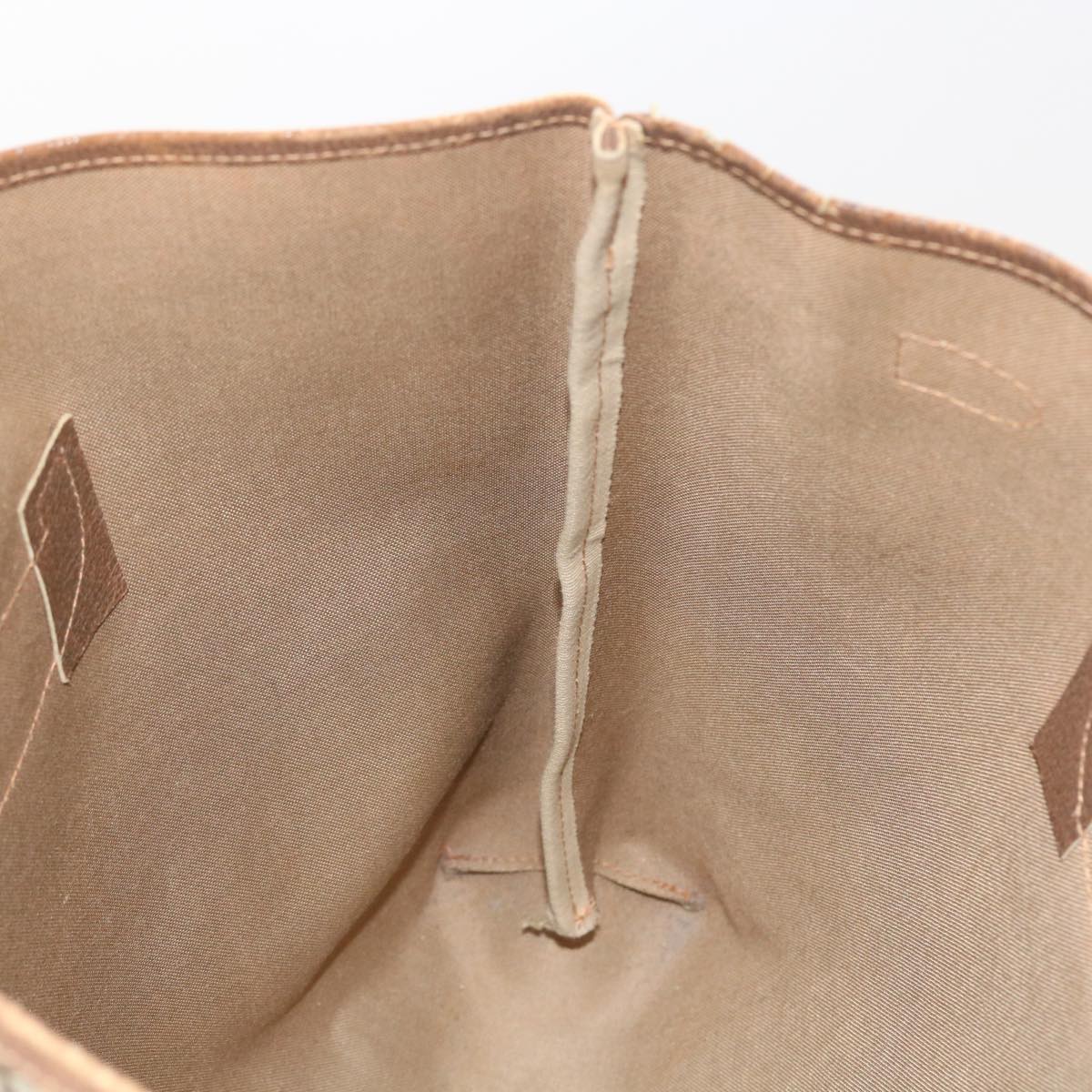 GUCCI GG Canvas Tote Bag PVC Leather Beige ar10314