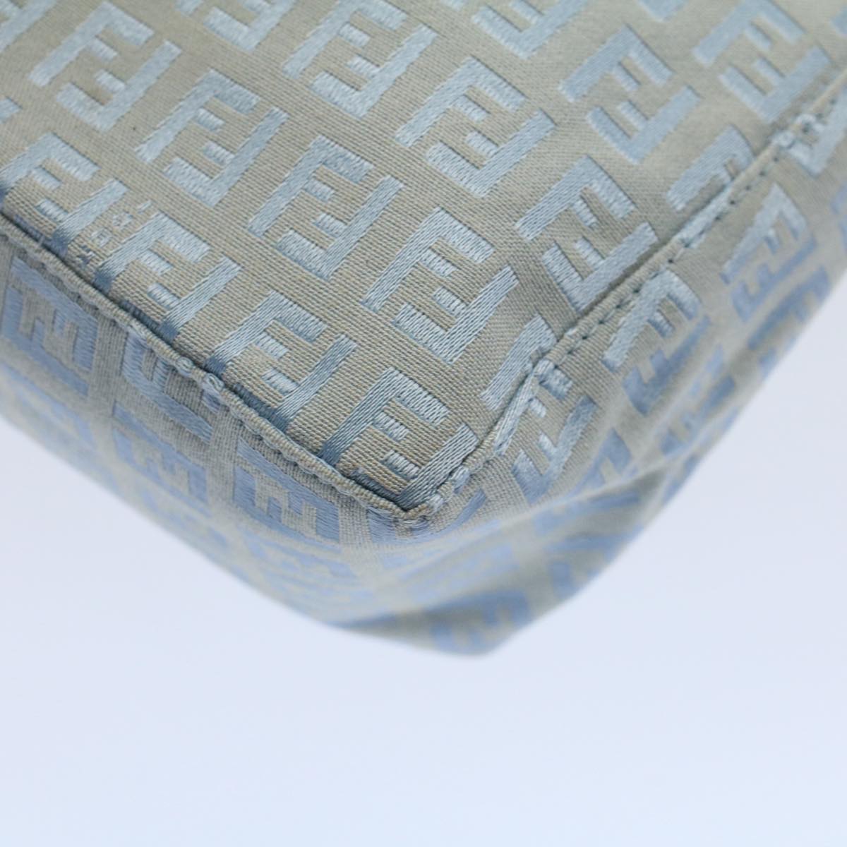 FENDI Zucchino Canvas Hand Bag Blue ar10327