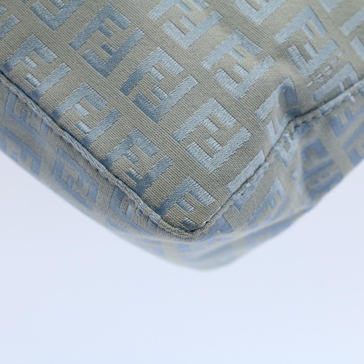 FENDI Zucchino Canvas Hand Bag Blue ar10327