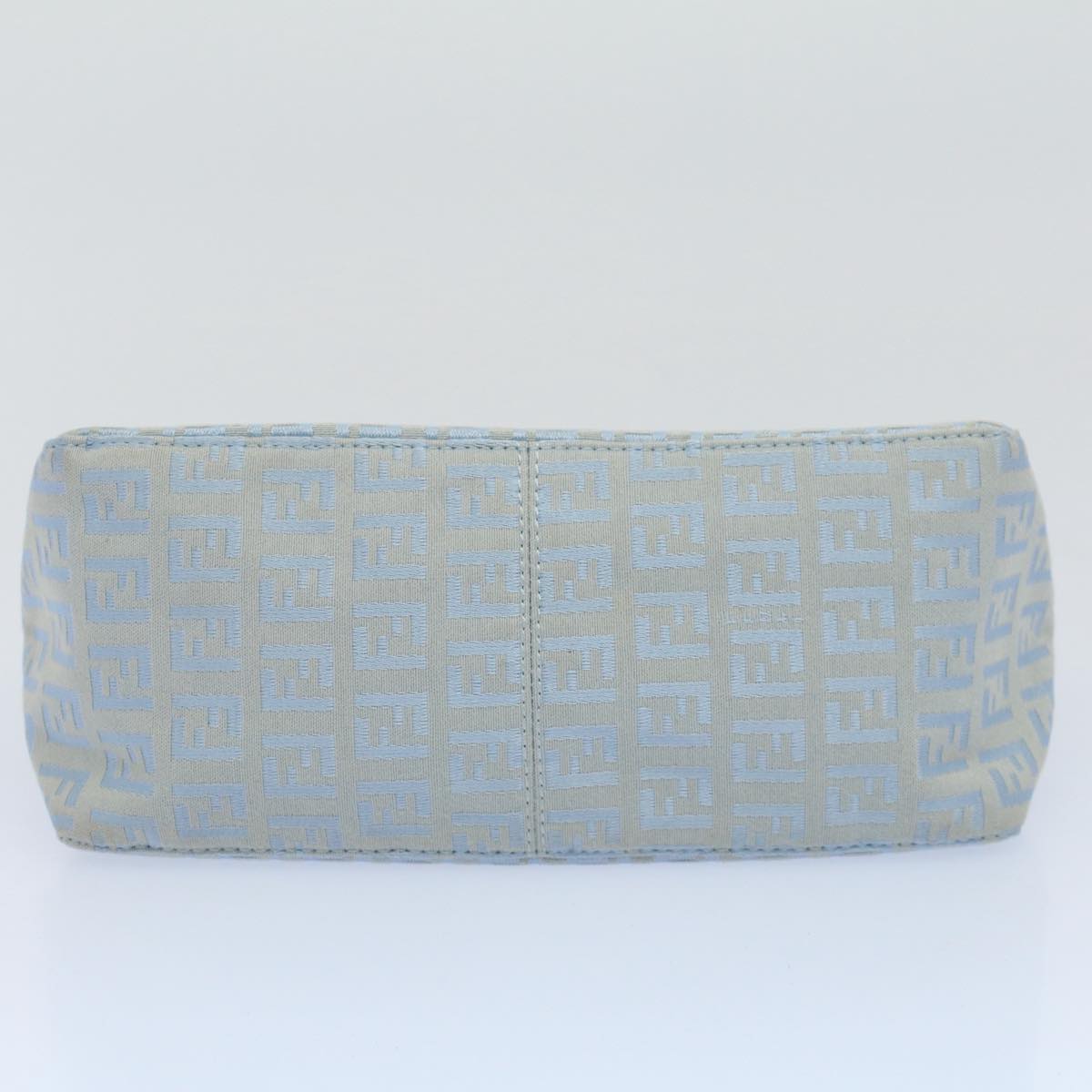 FENDI Zucchino Canvas Hand Bag Blue ar10327
