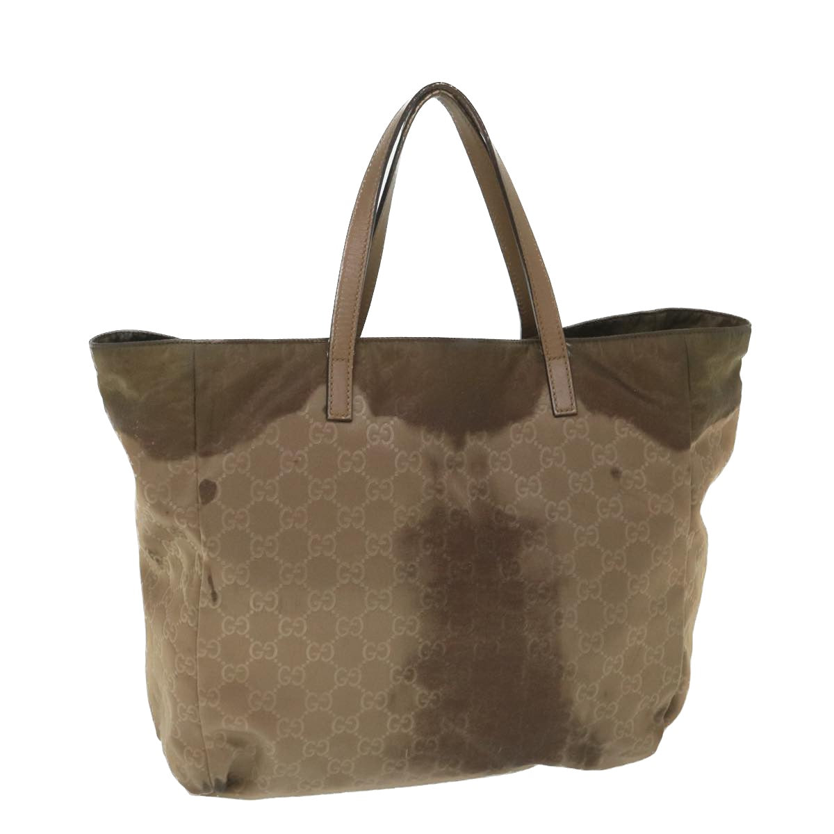 GUCCI GG Canvas Tote Bag Brown 282439 ar10393