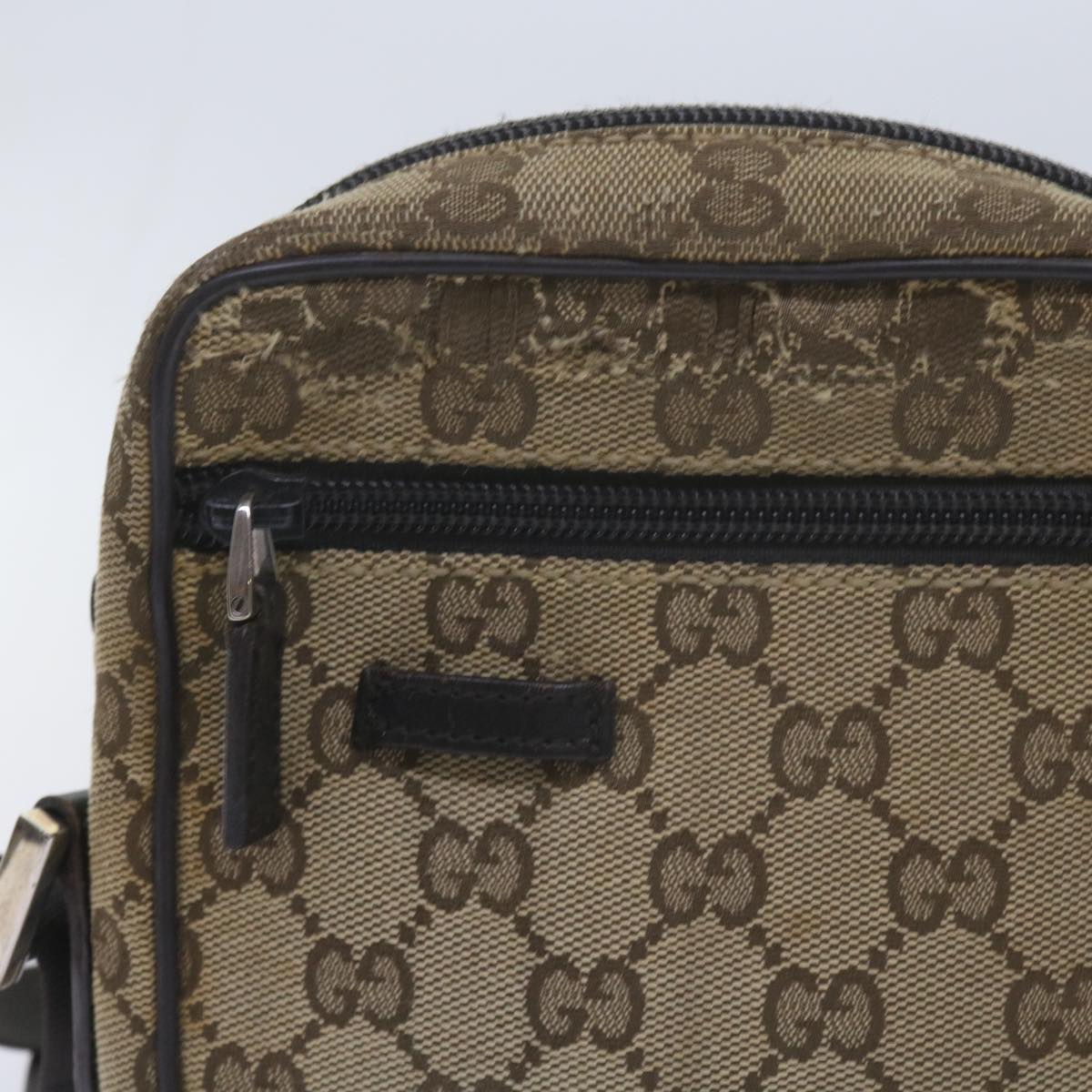 GUCCI GG Canvas Web Sherry Line Shoulder Bag 3Set Beige ar10786