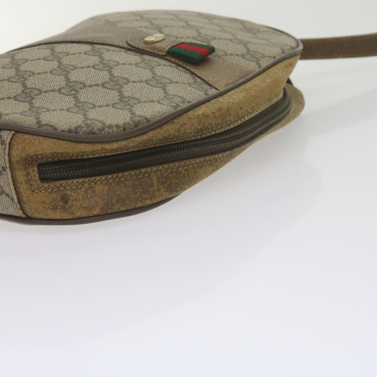 GUCCI GG Canvas Web Sherry Line Shoulder Bag 3Set Beige ar10786