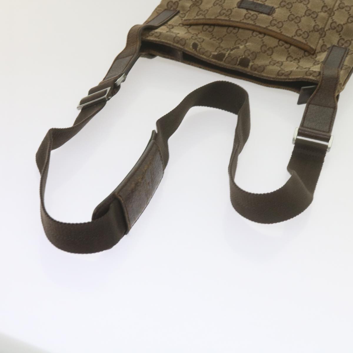 GUCCI GG Canvas Web Sherry Line Shoulder Bag 3Set Beige ar10786