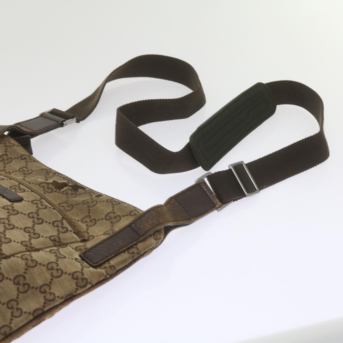 GUCCI GG Canvas Web Sherry Line Shoulder Bag 3Set Beige ar10786
