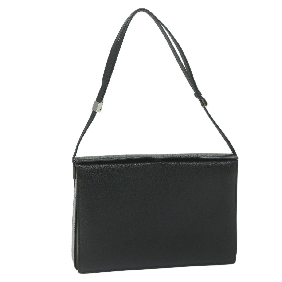 GUCCI Shoulder Bag Leather Black ar11004