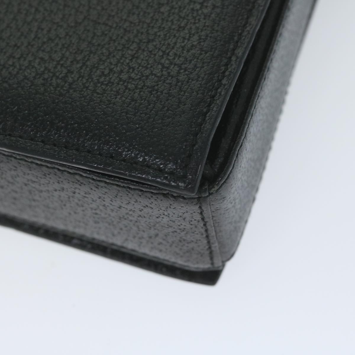 GUCCI Shoulder Bag Leather Black ar11004