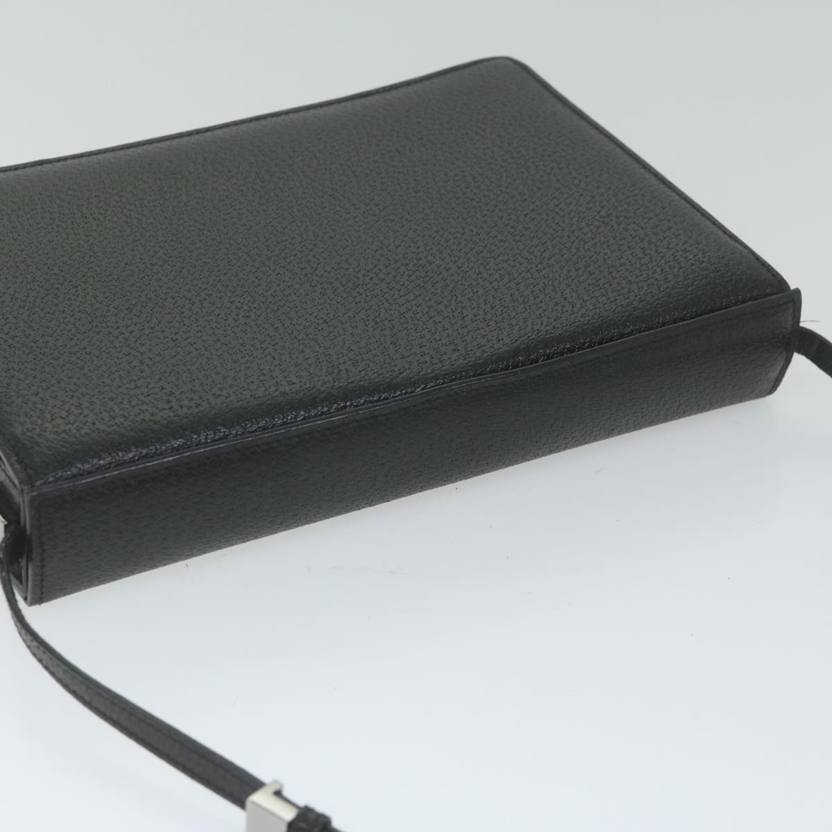 GUCCI Shoulder Bag Leather Black ar11004