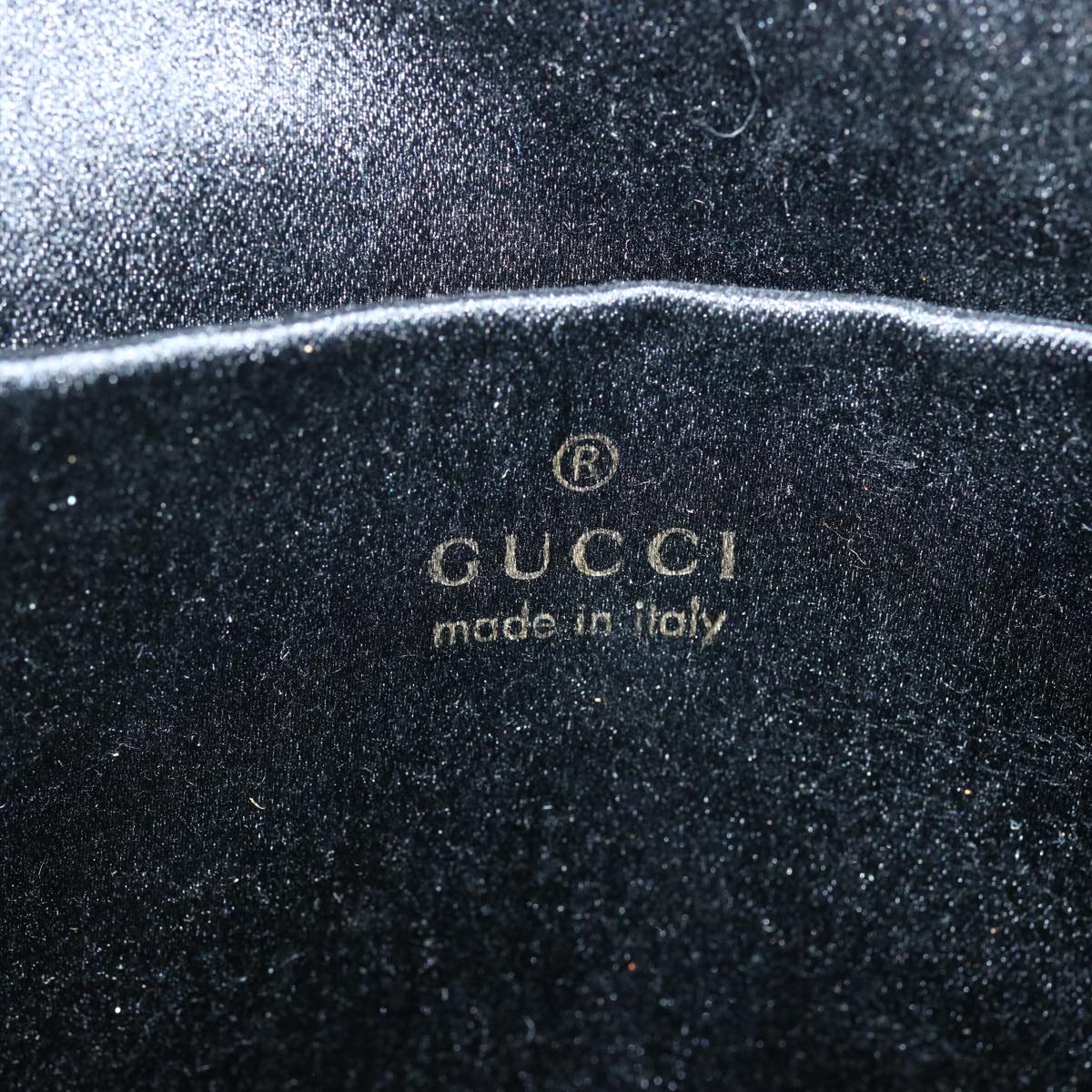 GUCCI Jackie Hand Bag Satin Black 005 0788 00926 ar11686
