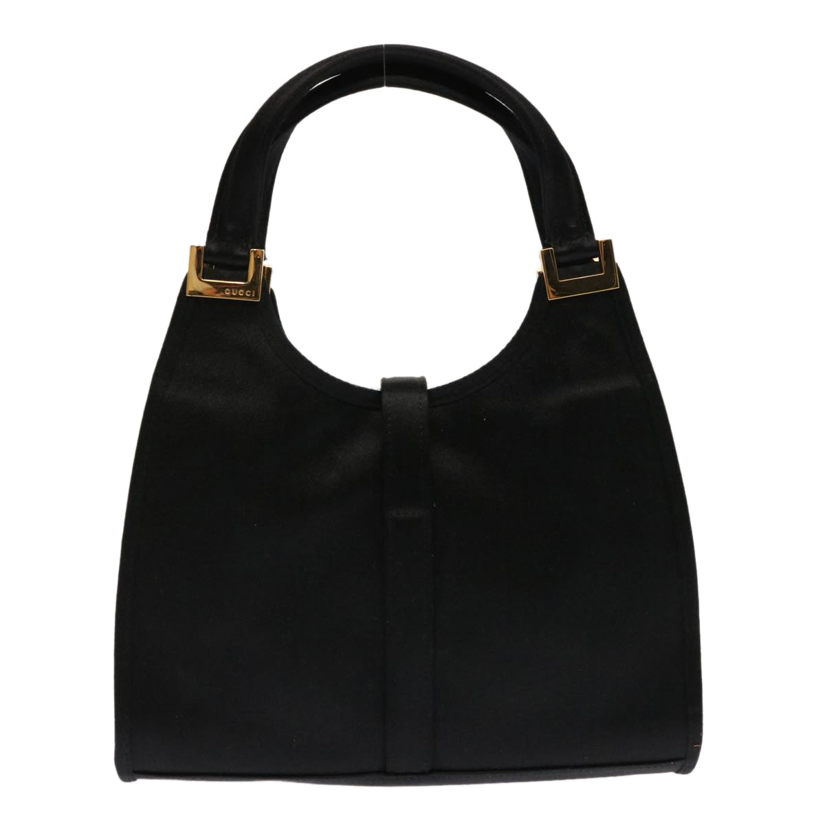 GUCCI Jackie Hand Bag Satin Black 005 0788 00926 ar11686