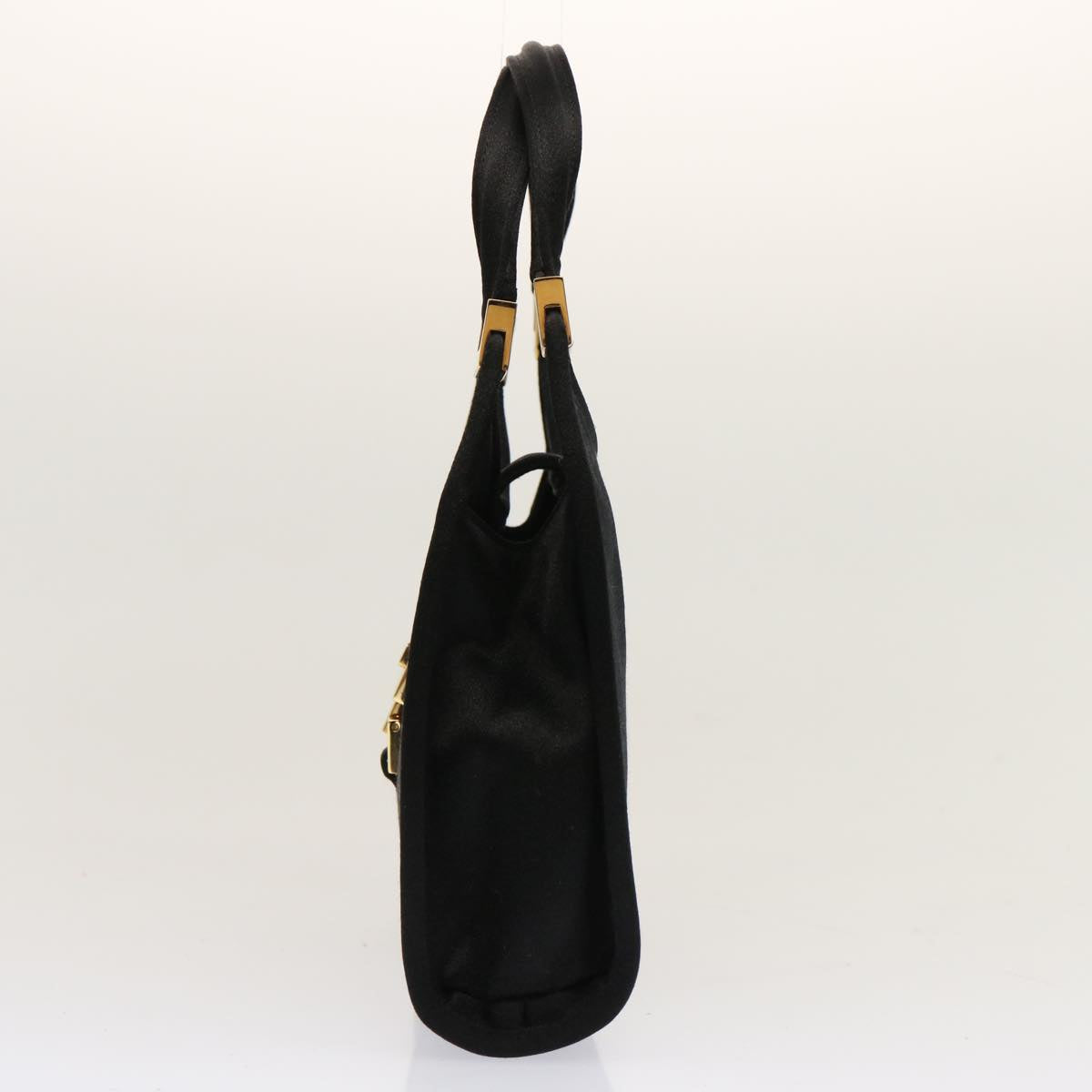 GUCCI Jackie Hand Bag Satin Black 005 0788 00926 ar11686