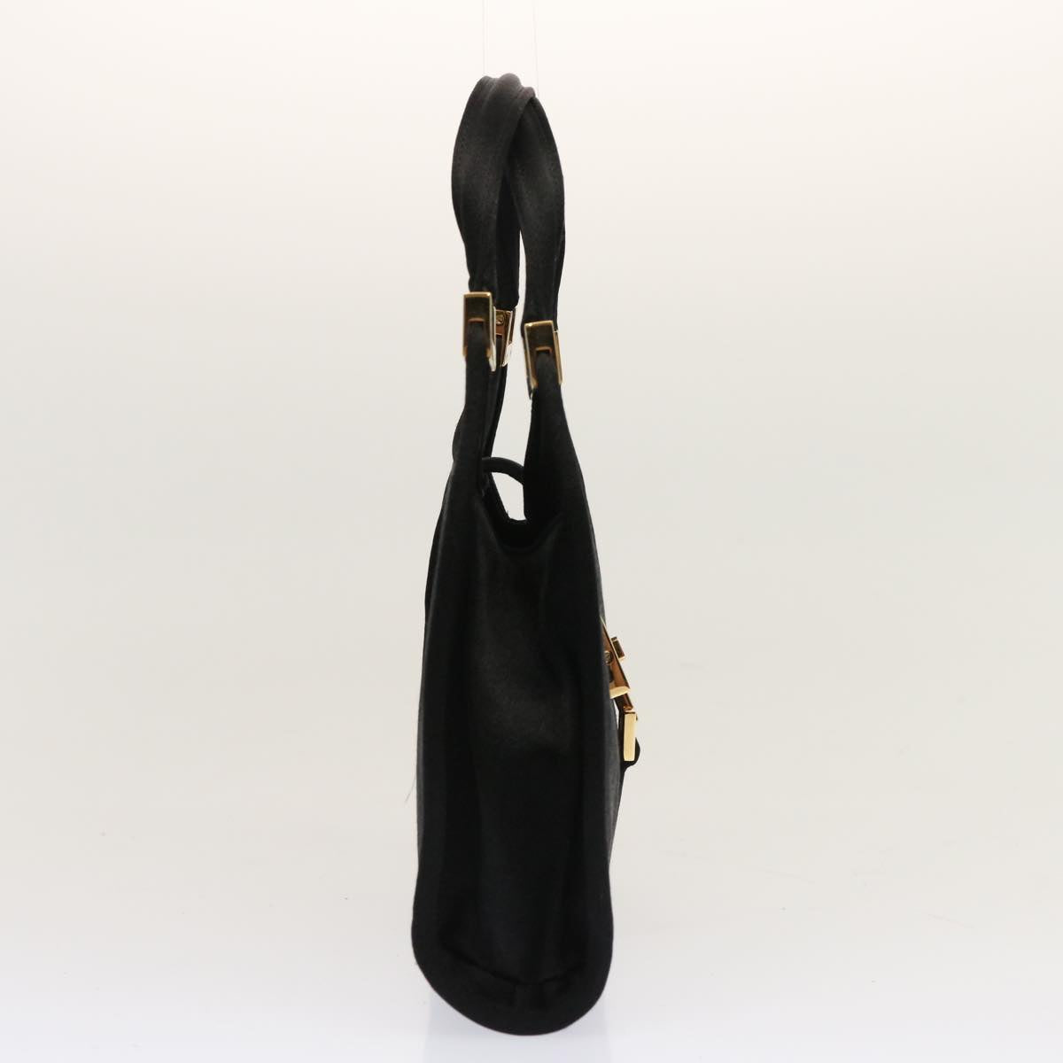 GUCCI Jackie Hand Bag Satin Black 005 0788 00926 ar11686