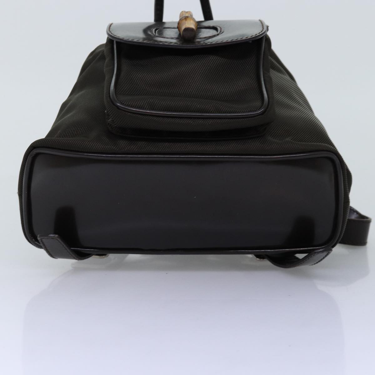 GUCCI Bamboo Backpack Nylon Brown 003 1998 0030 ar11716