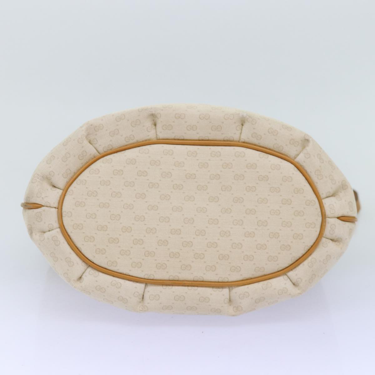 GUCCI Micro GG Supreme Shoulder Bag PVC Beige ar11825