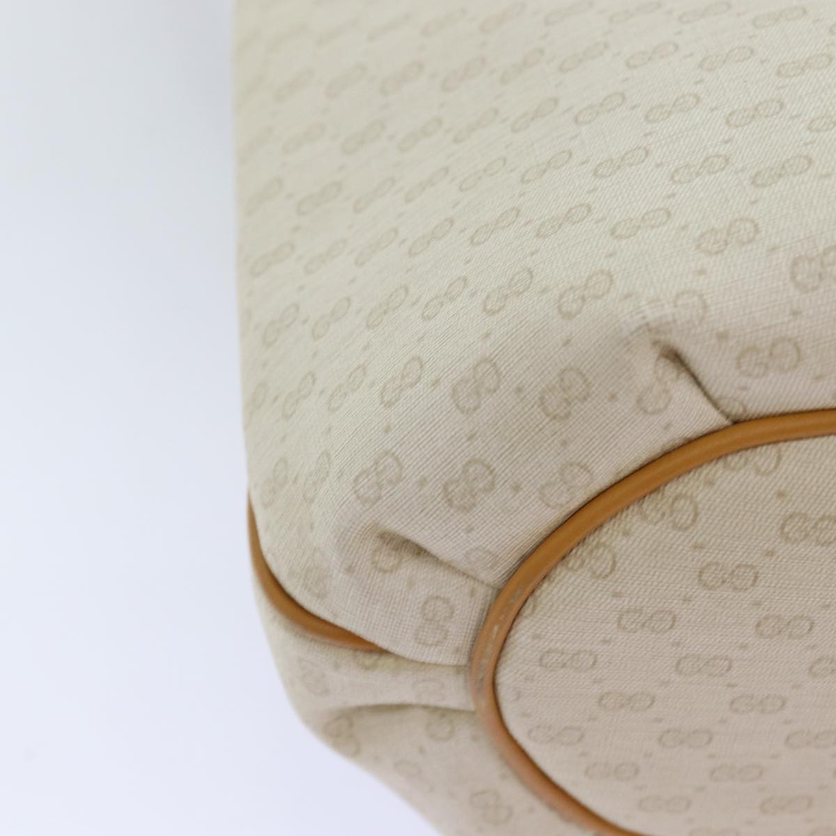 GUCCI Micro GG Supreme Shoulder Bag PVC Beige ar11825