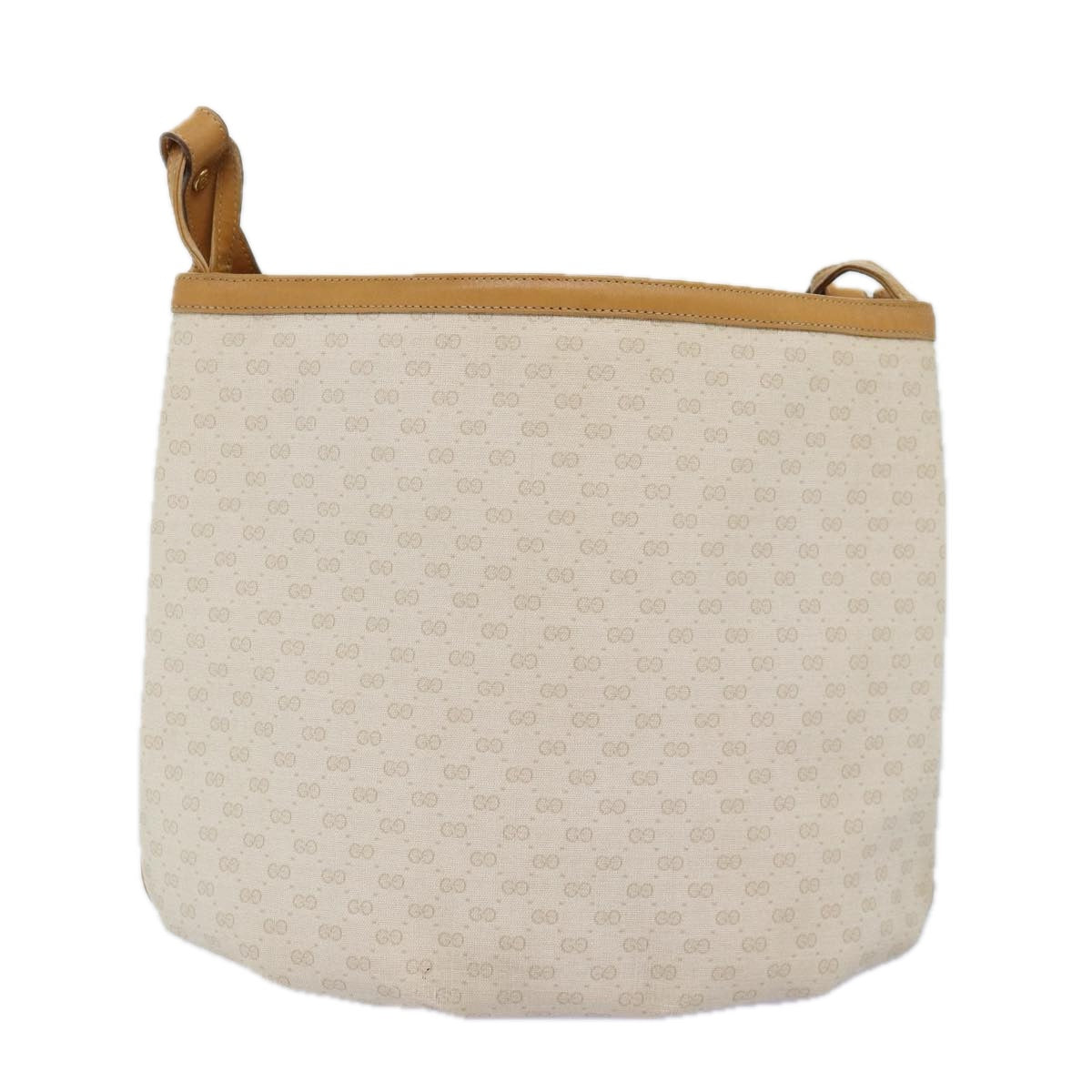 GUCCI Micro GG Supreme Shoulder Bag PVC Beige ar11825