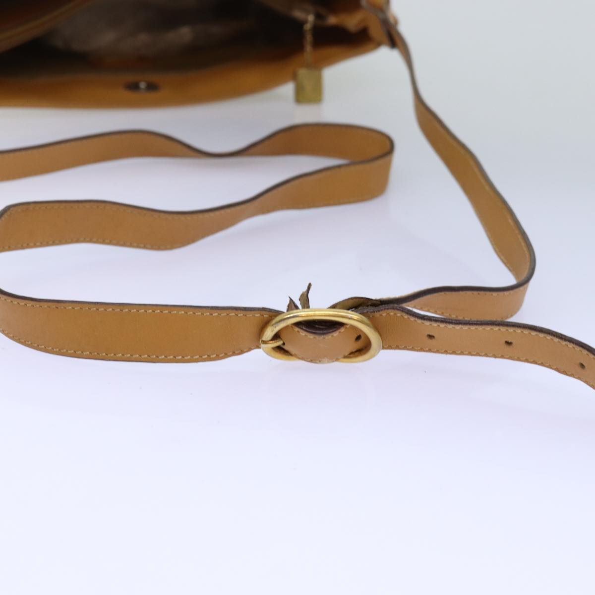 GUCCI Micro GG Supreme Shoulder Bag PVC Beige ar11825