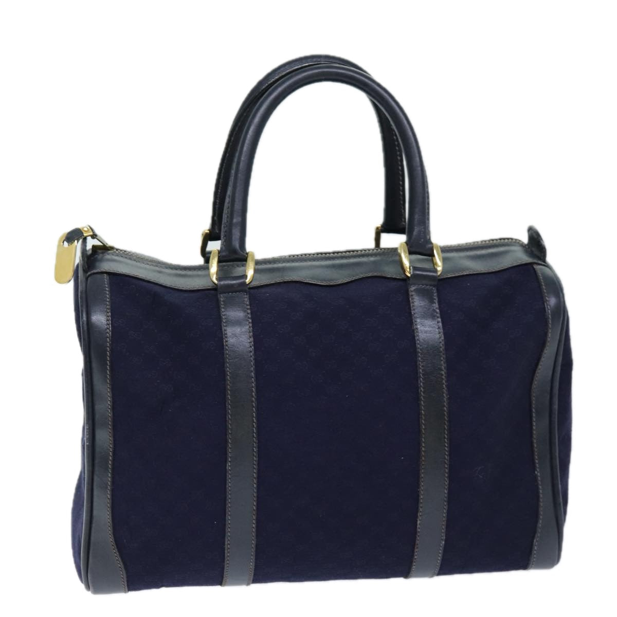 GUCCI Micro GG Canvas Boston Bag Blue ar11842