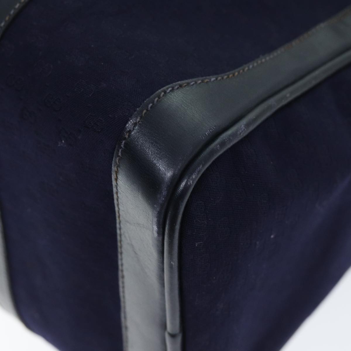 GUCCI Micro GG Canvas Boston Bag Blue ar11842