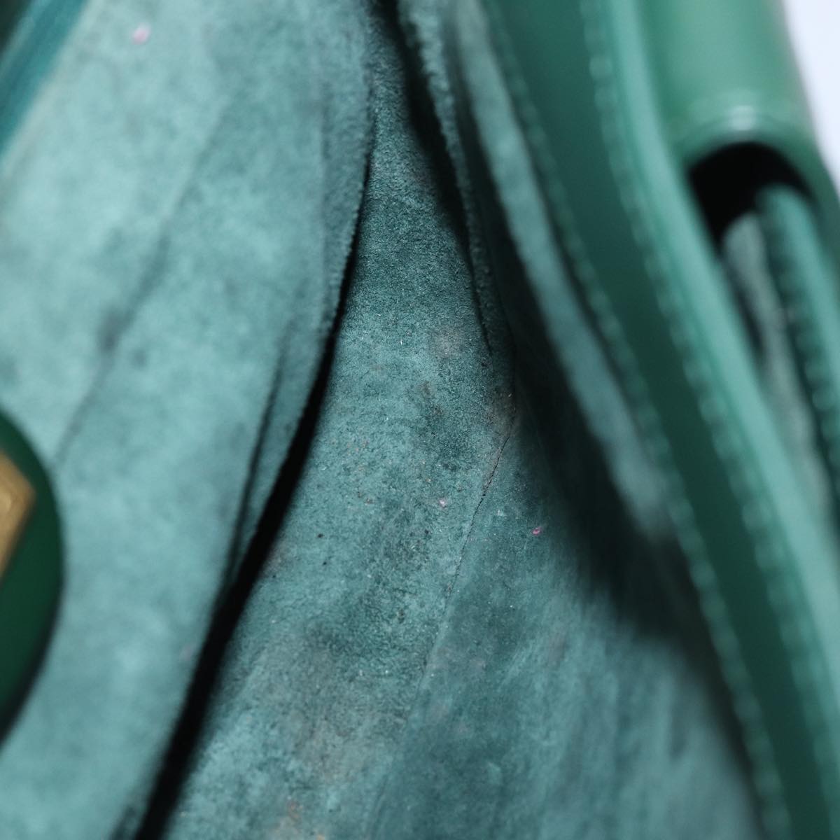 GUCCI Shoulder Bag Leather Green ar11848