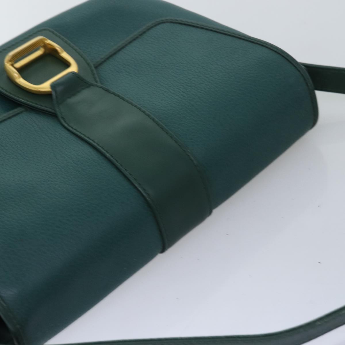 GUCCI Shoulder Bag Leather Green ar11848