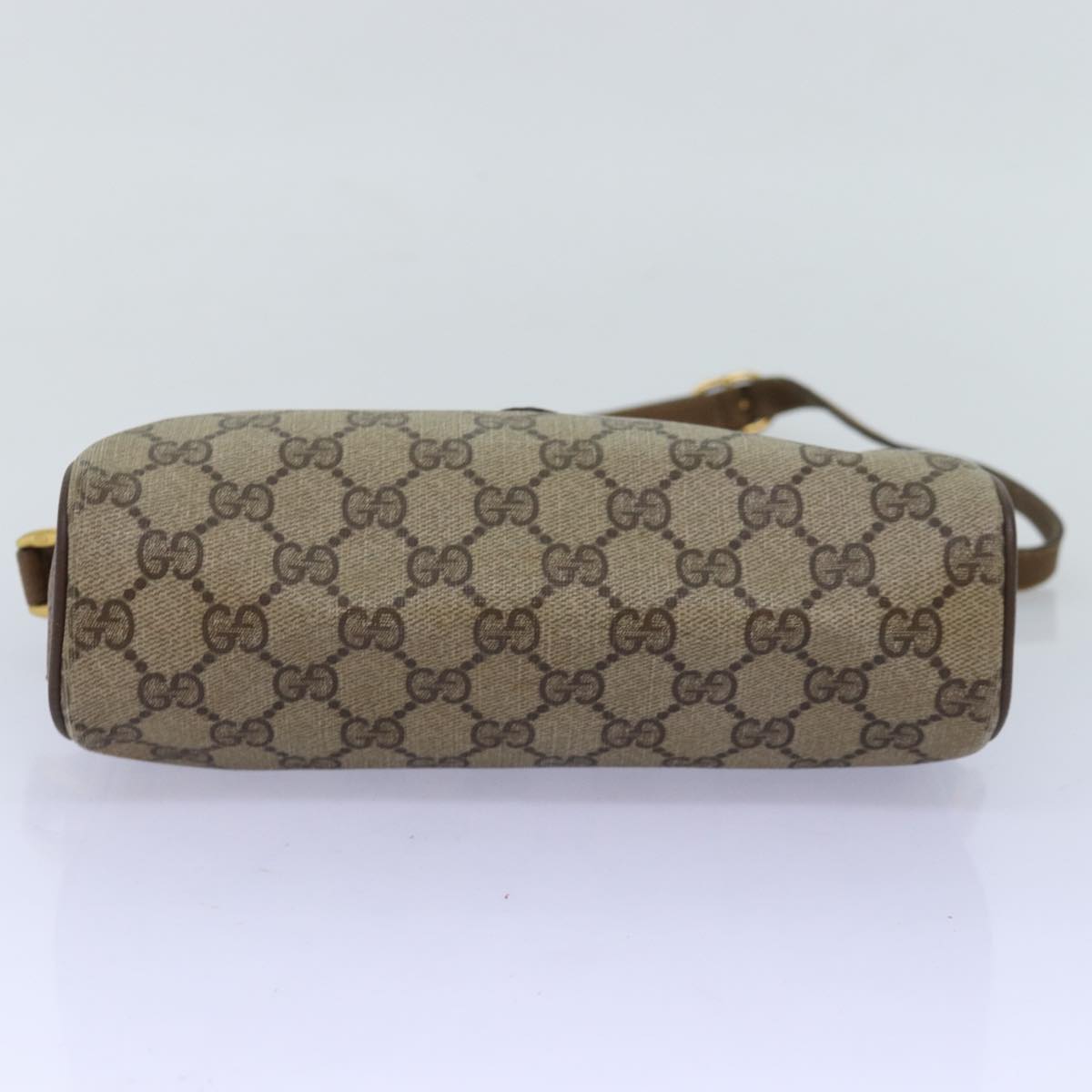 GUCCI GG Supreme Web Sherry Line Shoulder Bag Beige Red 89 02 018 ar11875