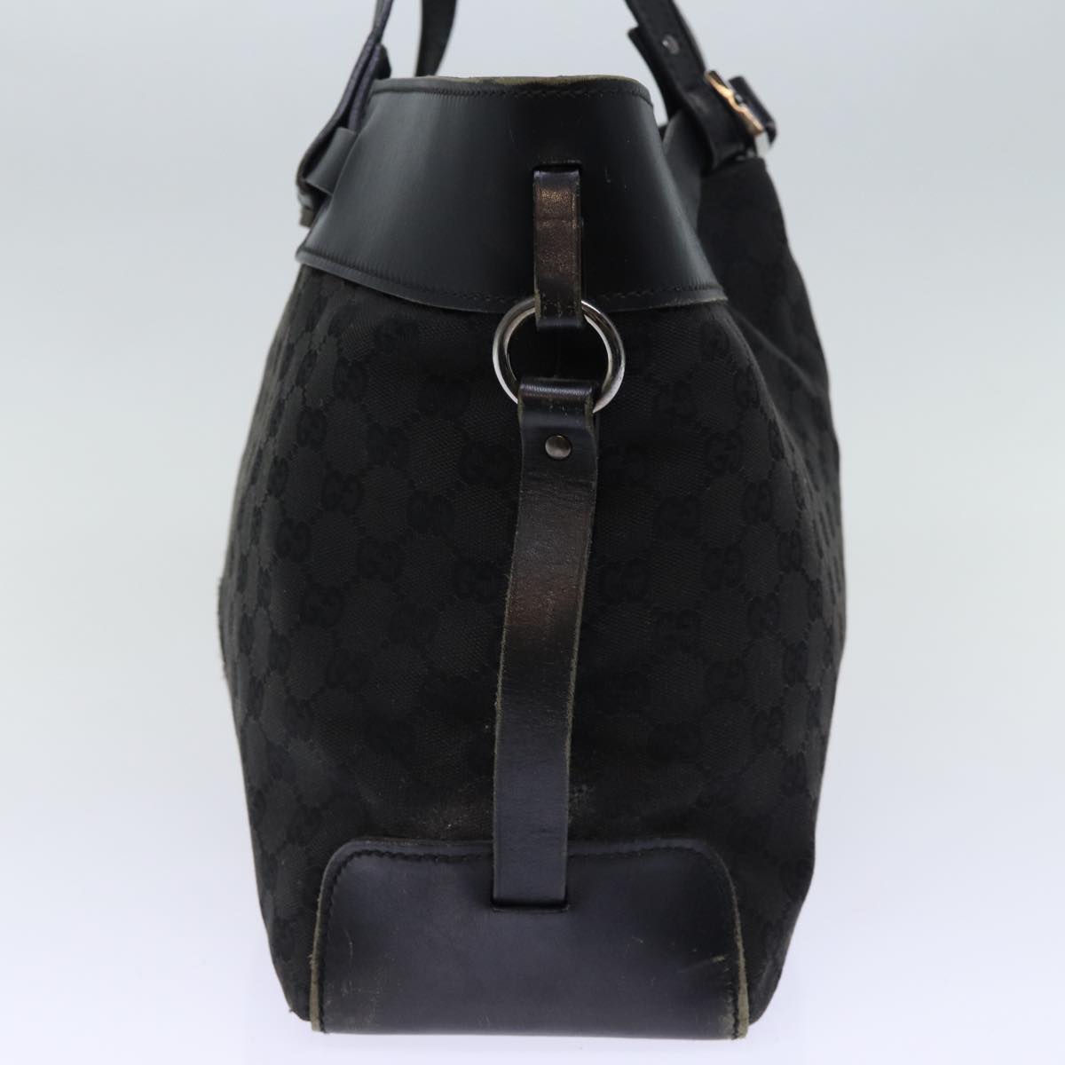 GUCCI GG Canvas Hand Bag Black ar11879