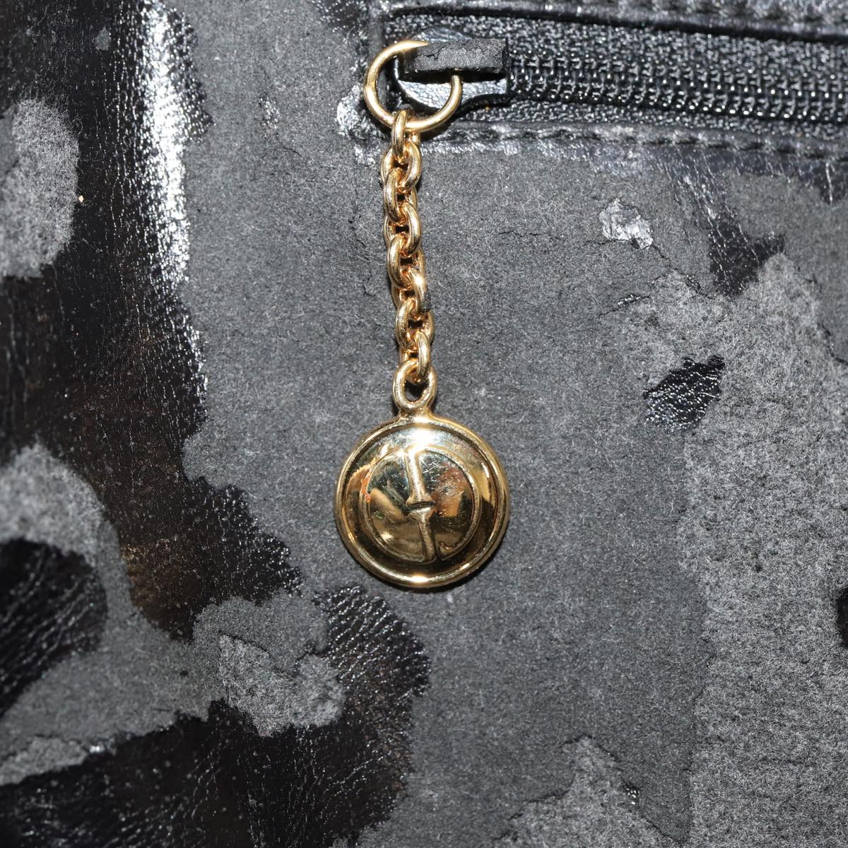 GUCCI Bamboo Hand Bag Leather Black 000 1186 0289 ar11883