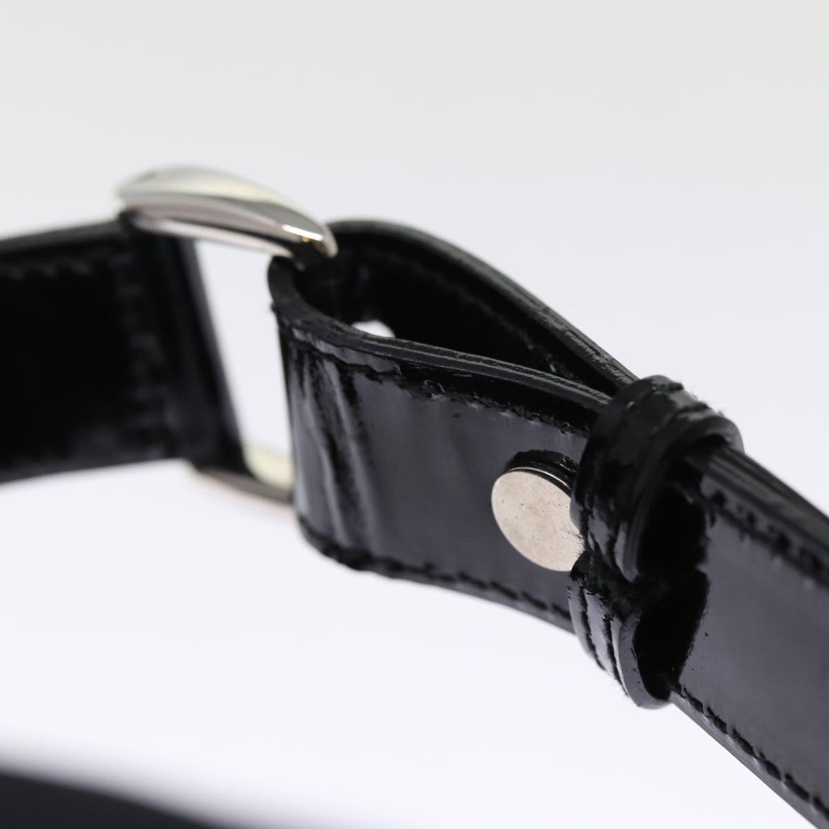 GUCCI Bamboo Hand Bag Nylon Black ar11884