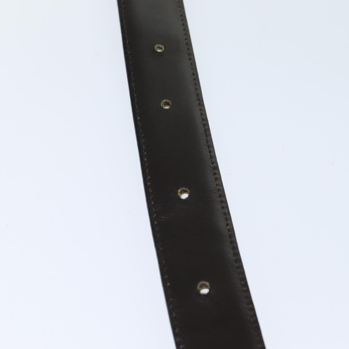GUCCI Belt Leather 32.3"" Black ar11920B