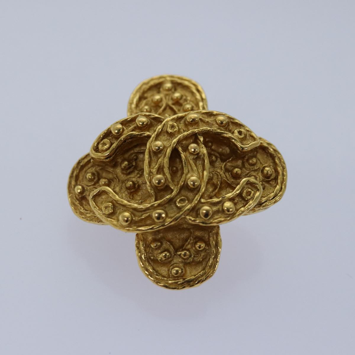 CHANEL COCO Mark Earring metal Gold CC ar11932B