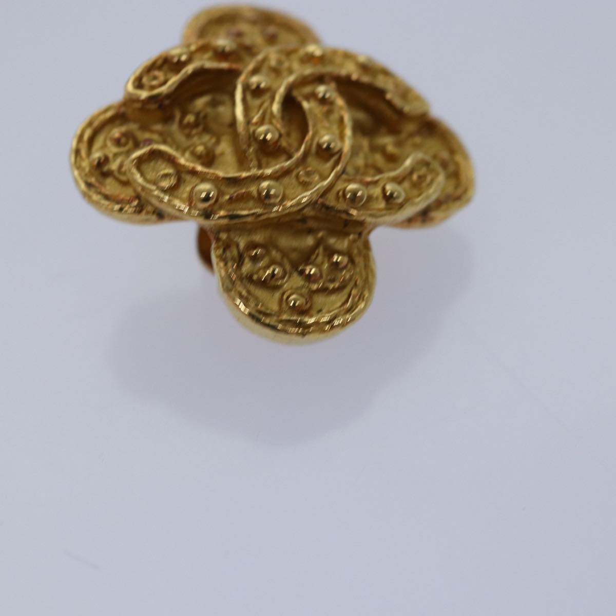 CHANEL COCO Mark Earring metal Gold CC ar11932B
