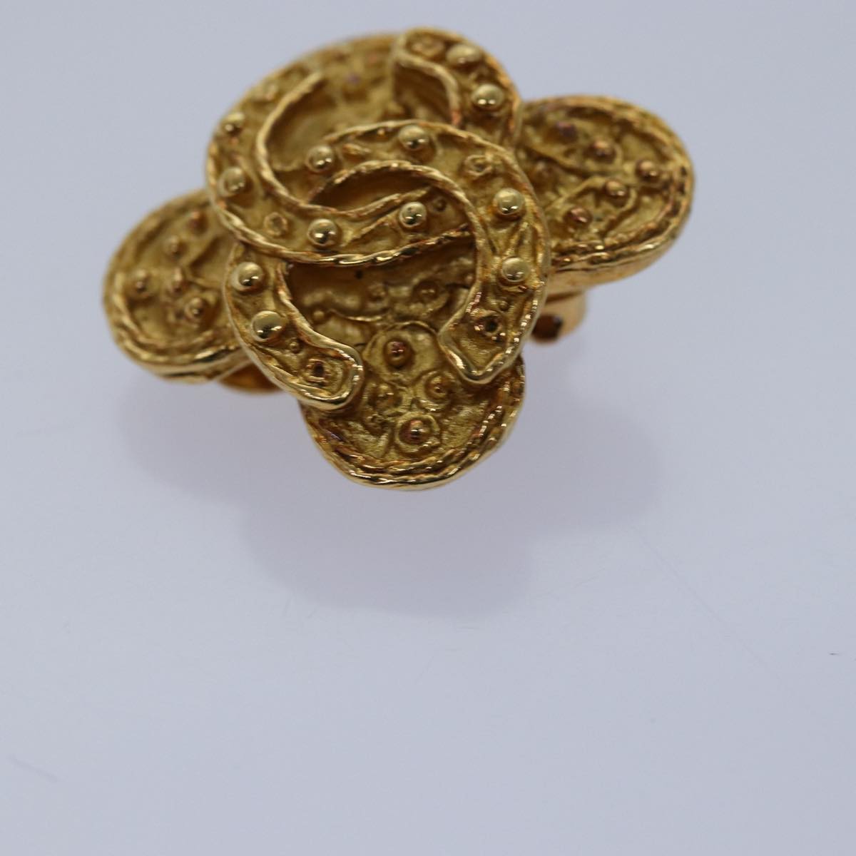 CHANEL COCO Mark Earring metal Gold CC ar11932B