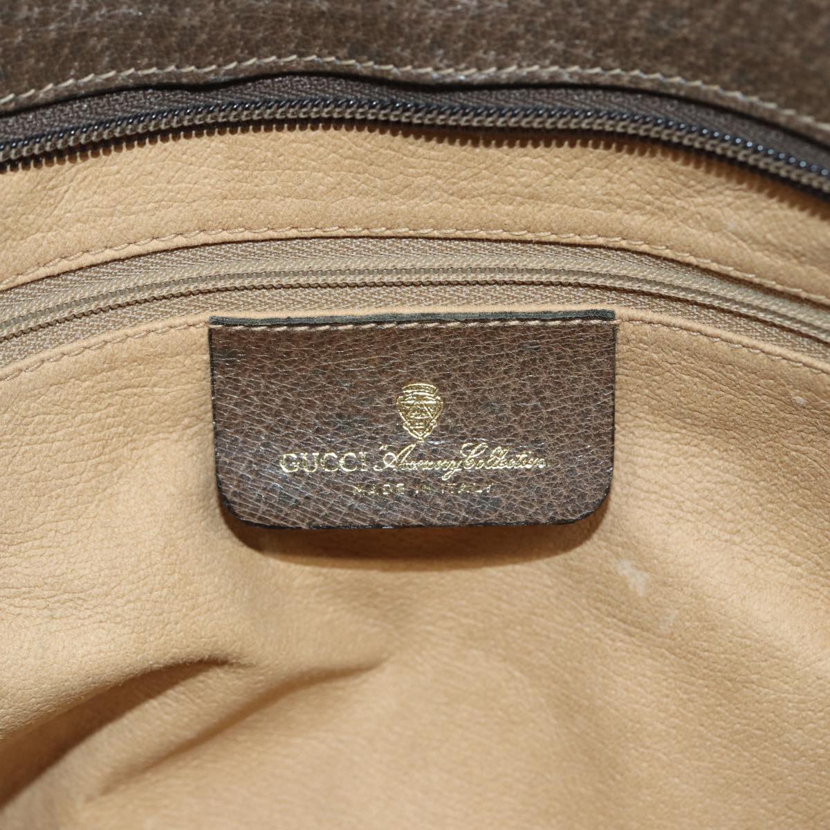 GUCCI GG Supreme Hand Bag PVC Beige 86 02 021 ar11979