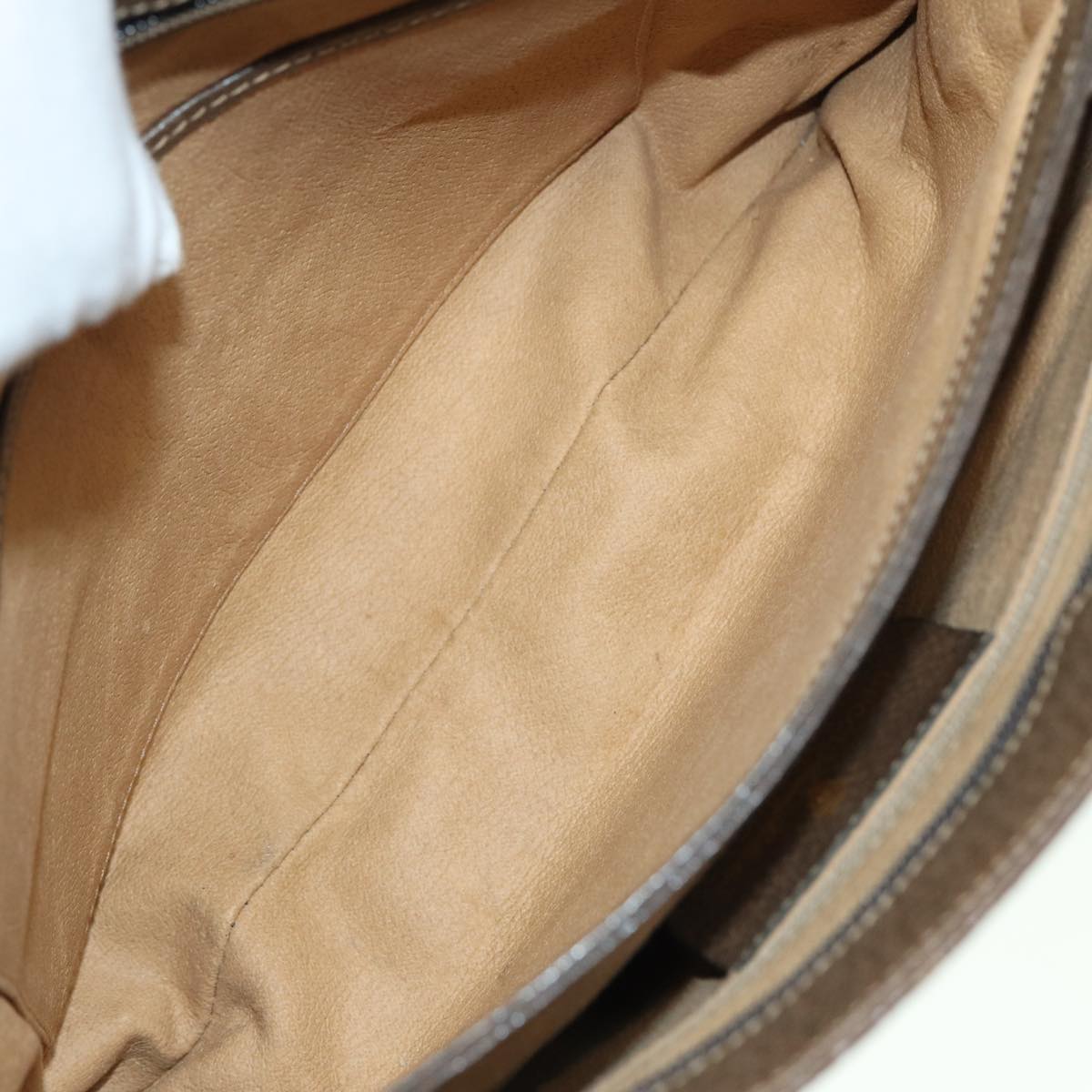 GUCCI GG Supreme Hand Bag PVC Beige 86 02 021 ar11979