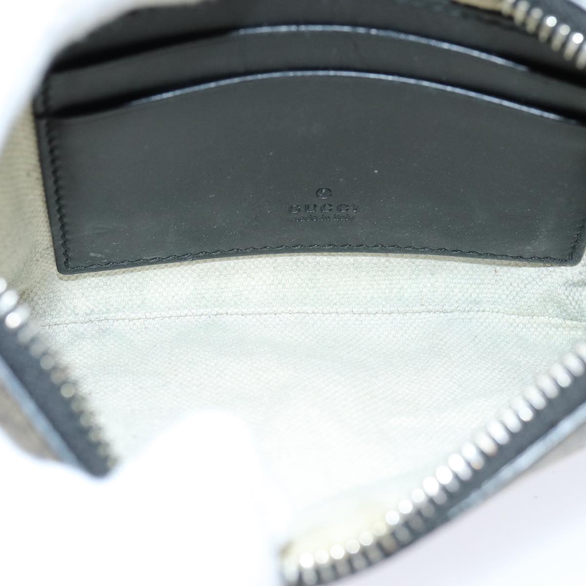 GUCCI GG Supreme Pouch PVC Leather Beige 522866 ar12057