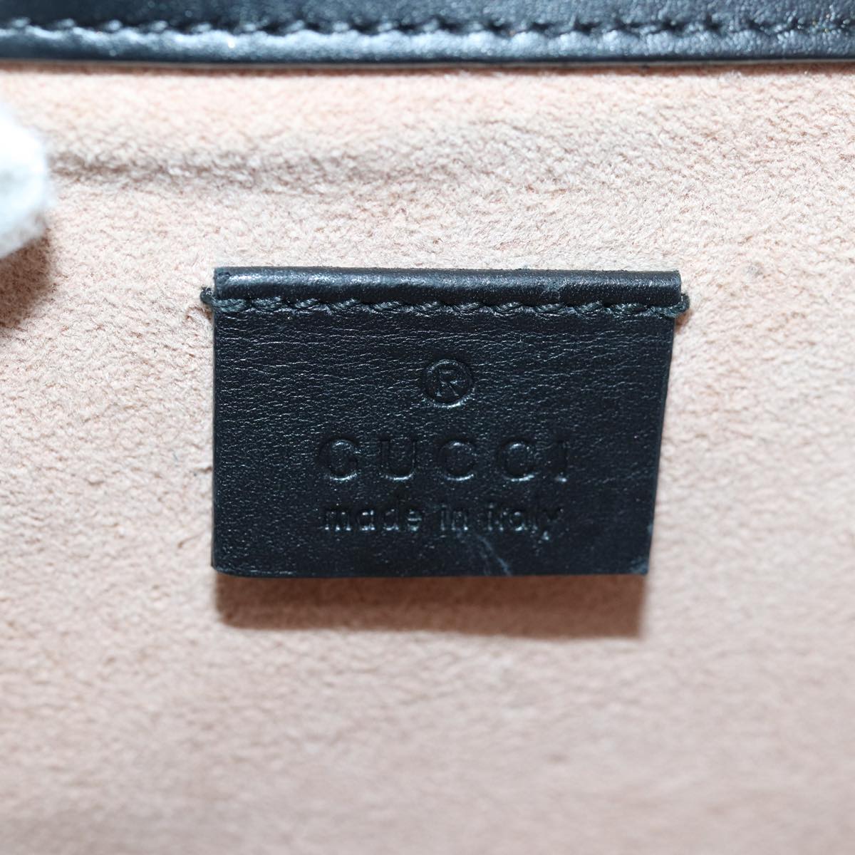 GUCCI GG Supreme Ojiride Shoulder Bag Leather PVC Beige 500781 ar12091