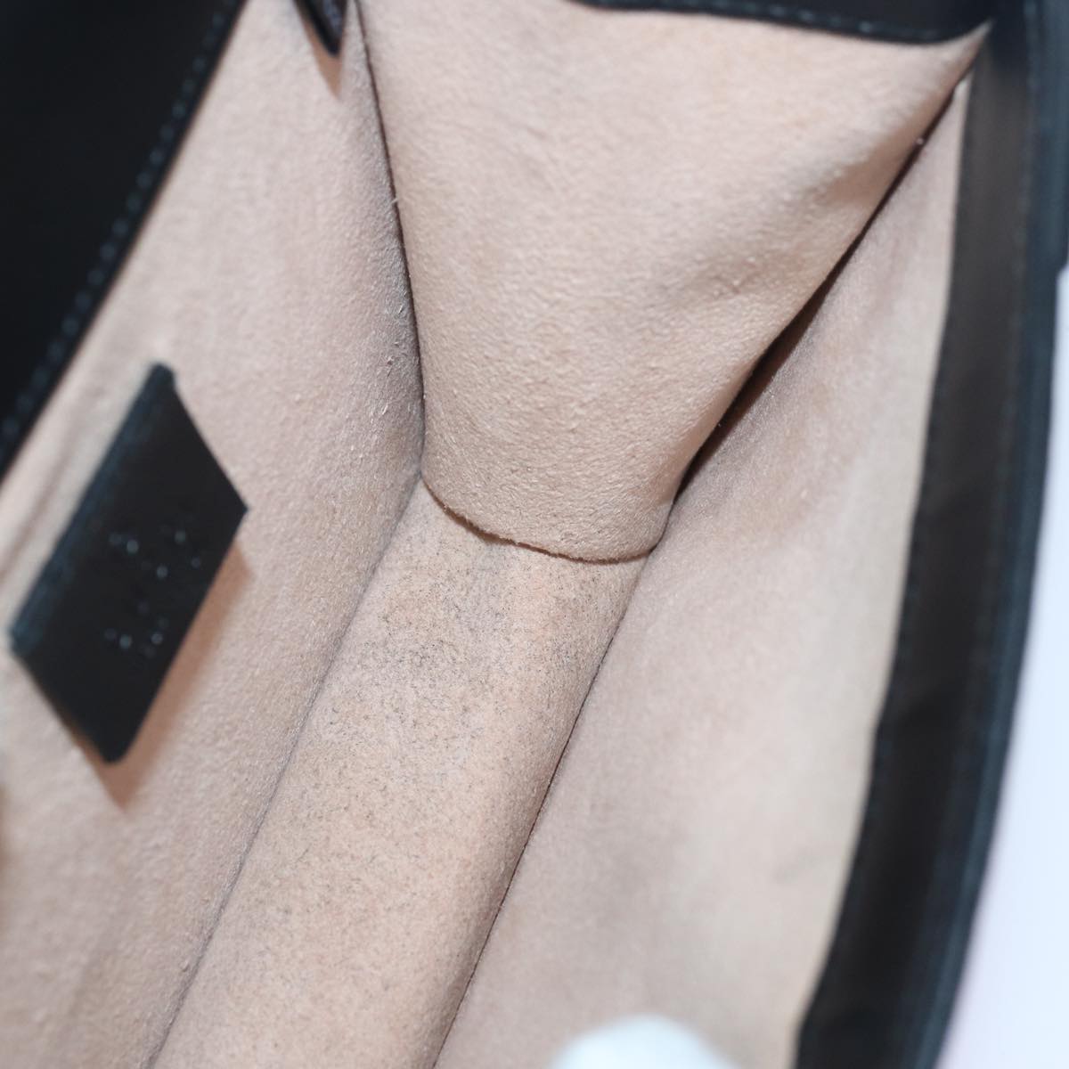 GUCCI GG Supreme Ojiride Shoulder Bag Leather PVC Beige 500781 ar12091