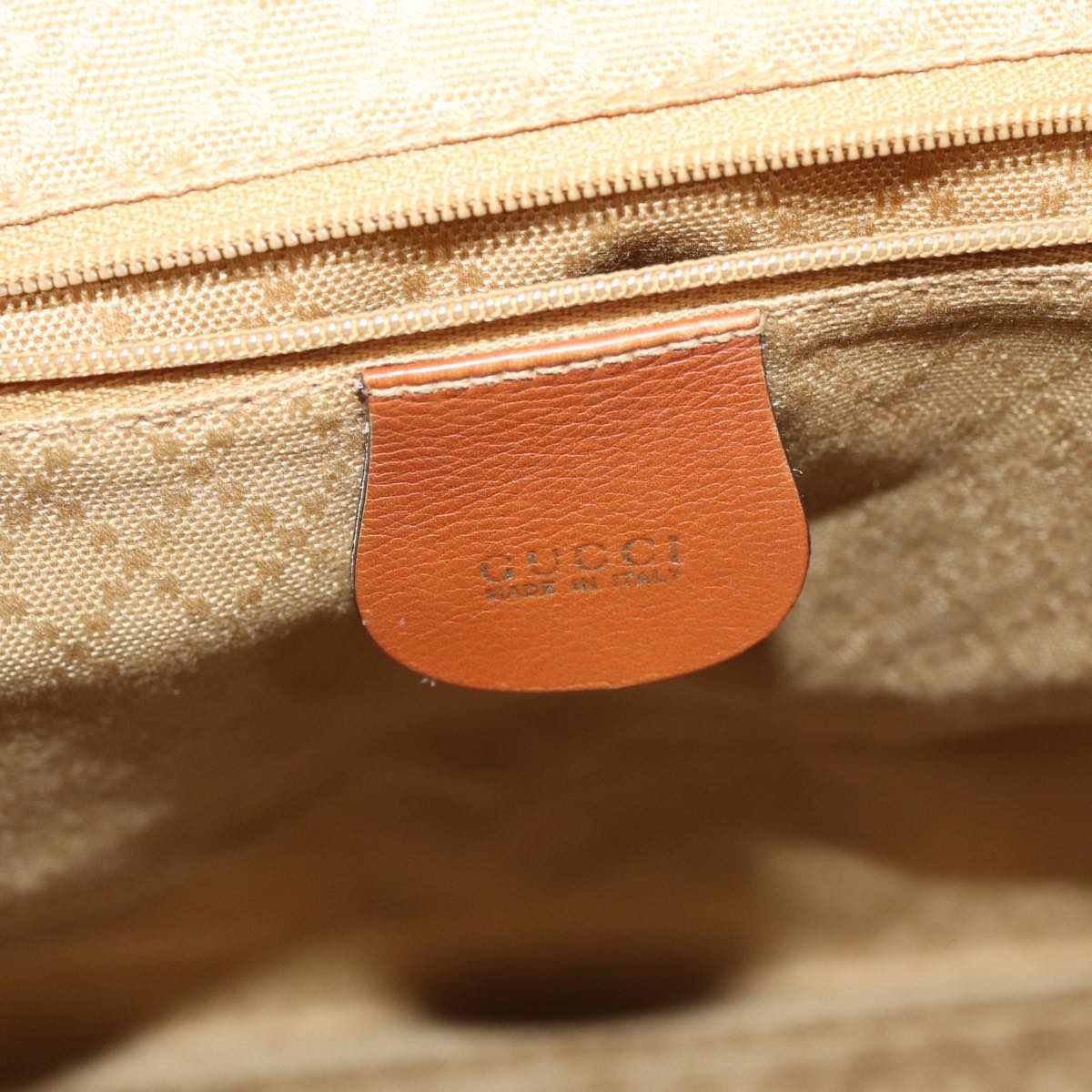 GUCCI Bamboo Backpack Leather Brown 003 2058 0016 ar12099