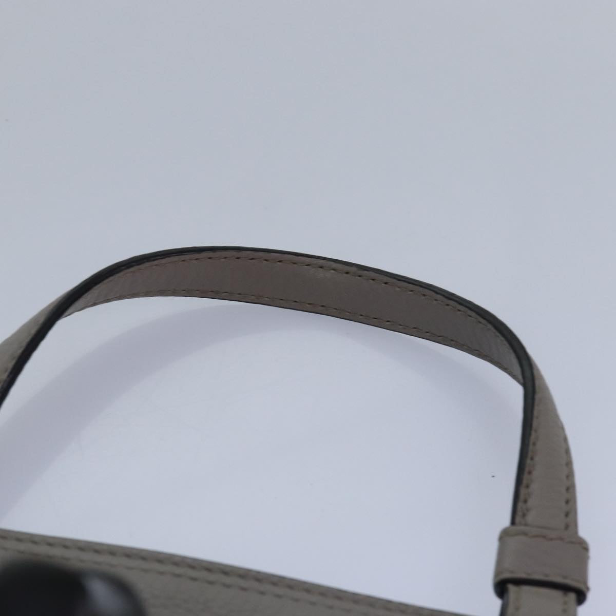 GUCCI Bamboo Daily Hand Bag Leather 2way Gray 370830 ar12107