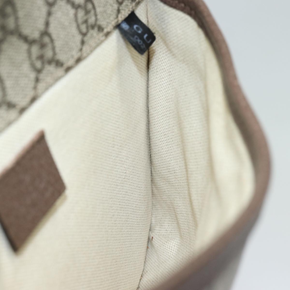GUCCI GG Supreme Web Sherry Line Waist bag Neo Vintage Beige 493930 ar12117