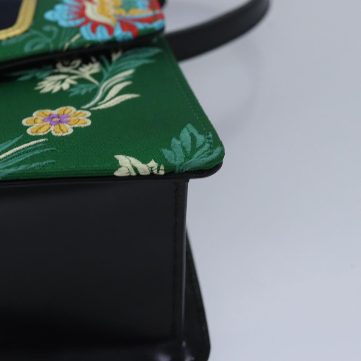 GUCCI Silvi Mini Hand Bag Satin 2way Multicolor 472107 ar12144