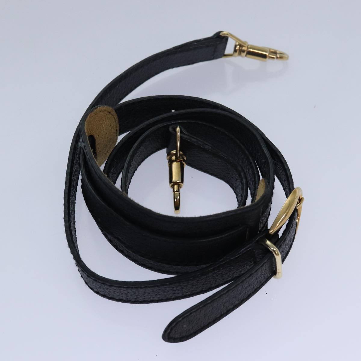 GUCCI Bamboo Vanity Hand Bag Leather 2way Black 013 2122 2491 ar12149