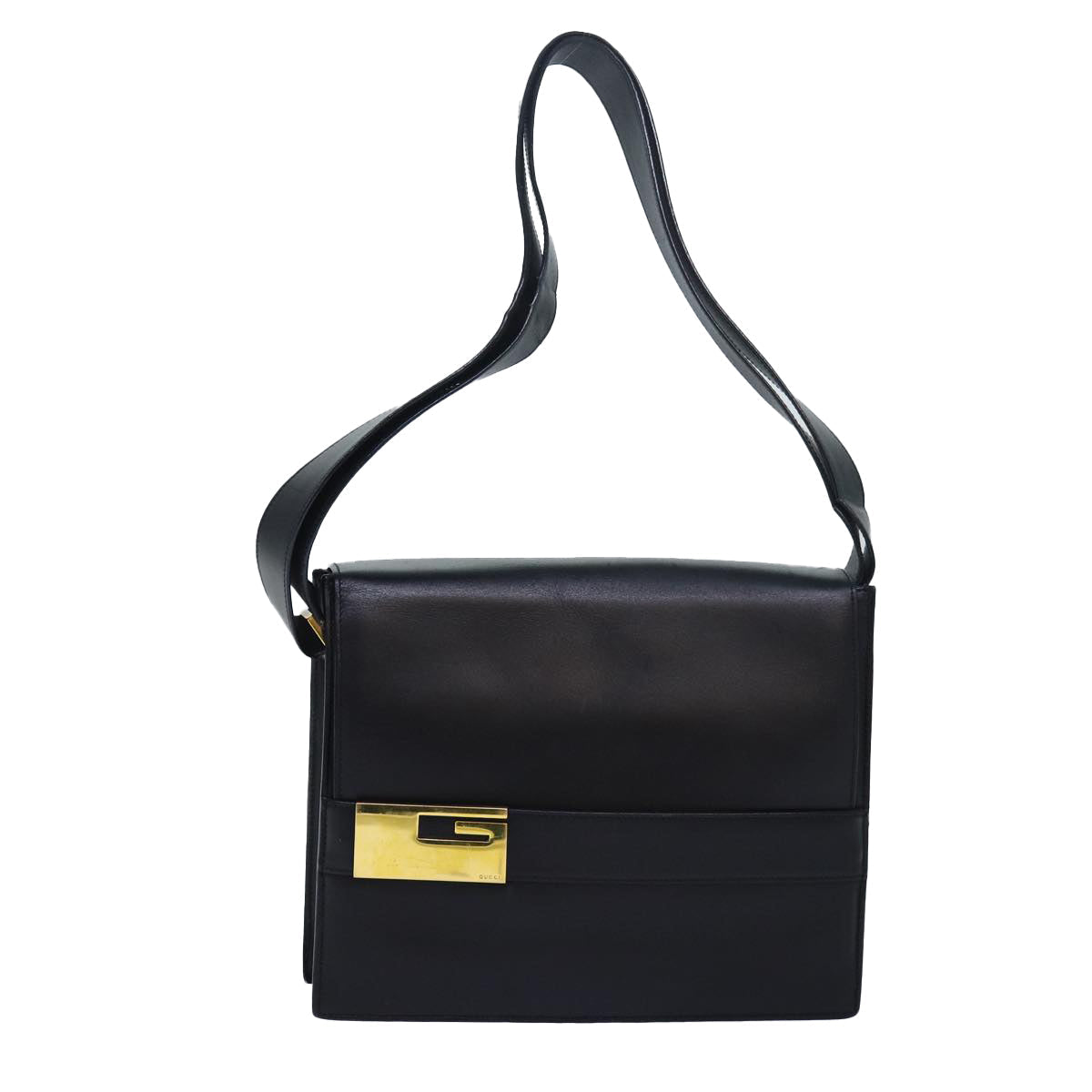 GUCCI Shoulder Bag Leather Black 001 1274 1912 ar12169