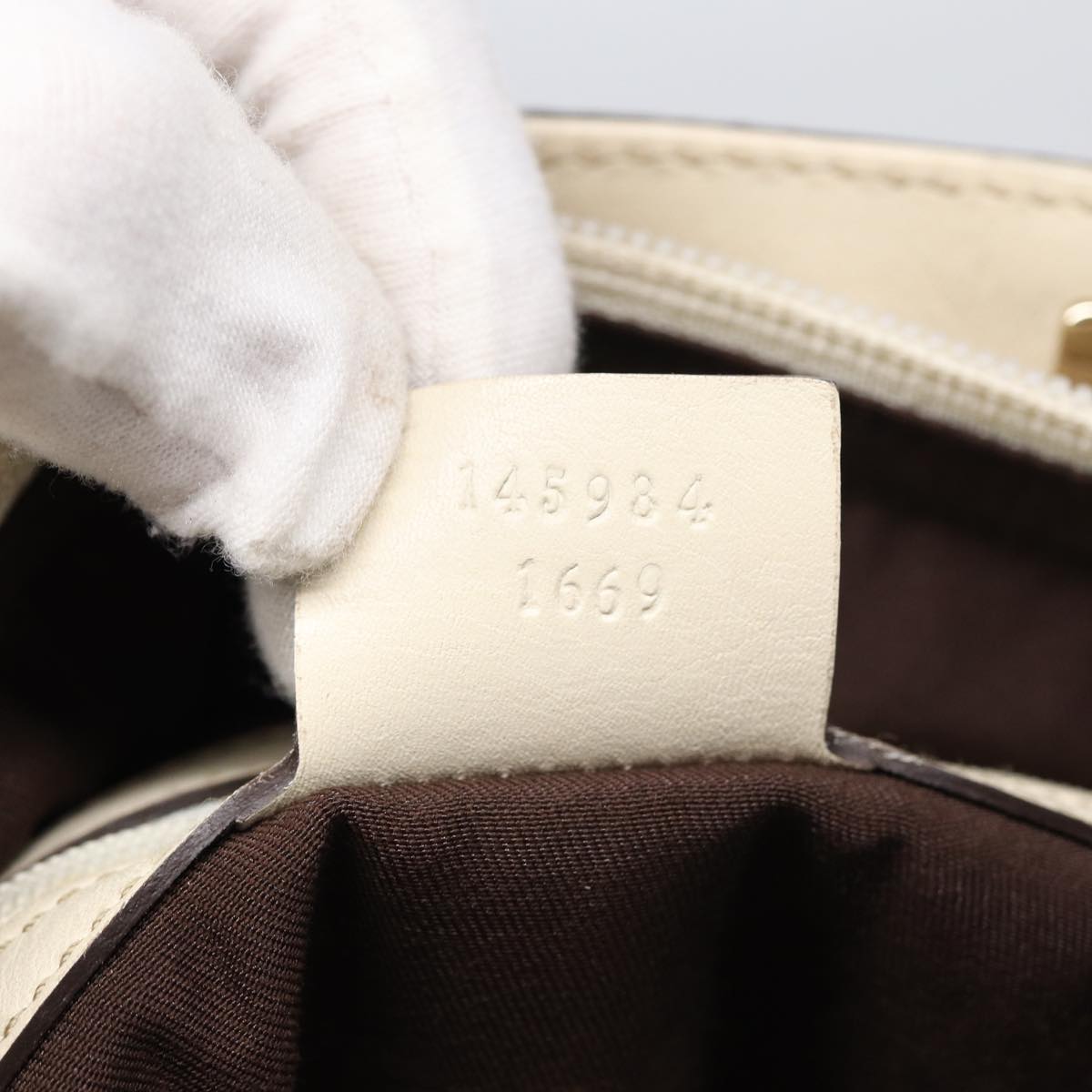 GUCCI GG Canvas Tote Bag Beige ar12215