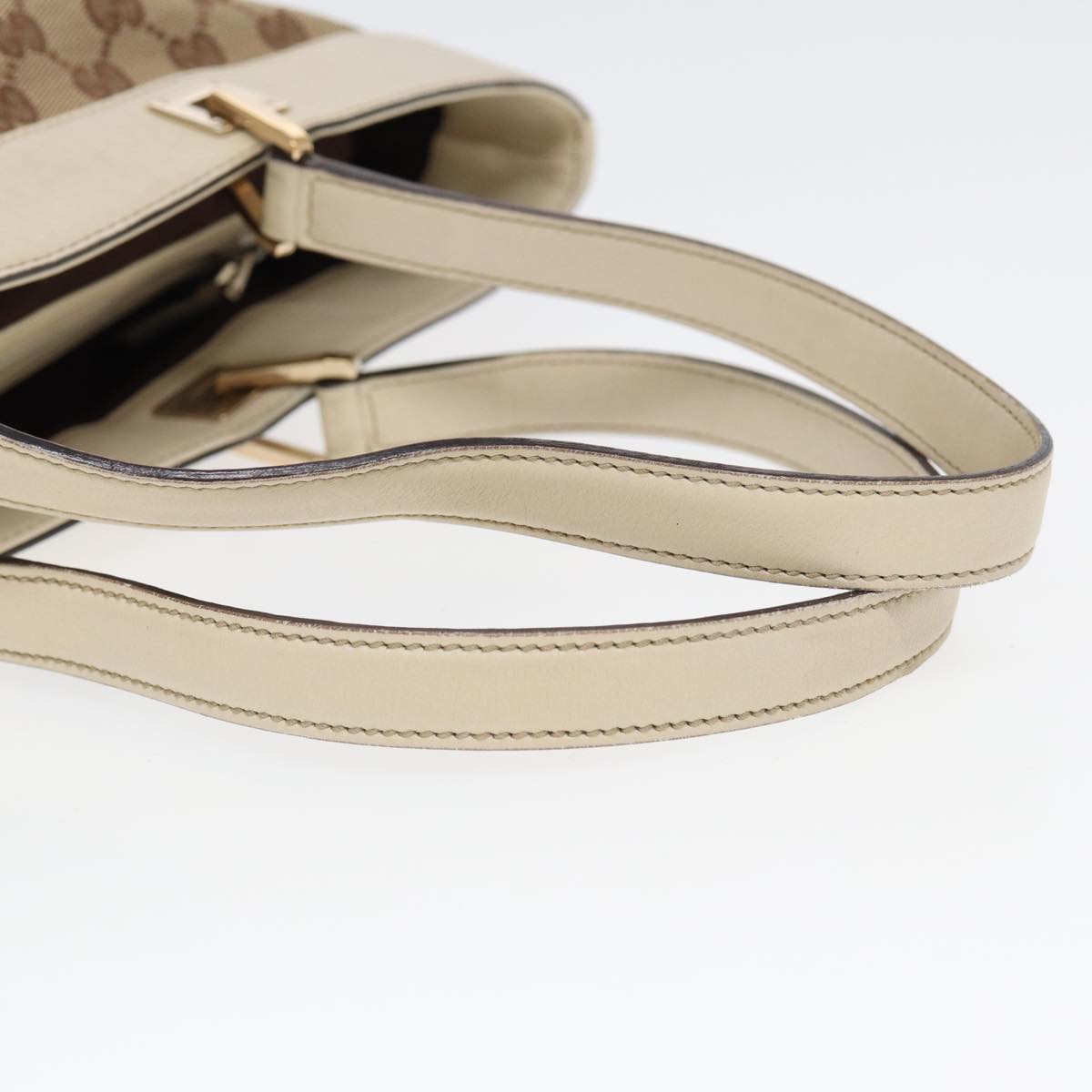 GUCCI GG Canvas Tote Bag Beige ar12215