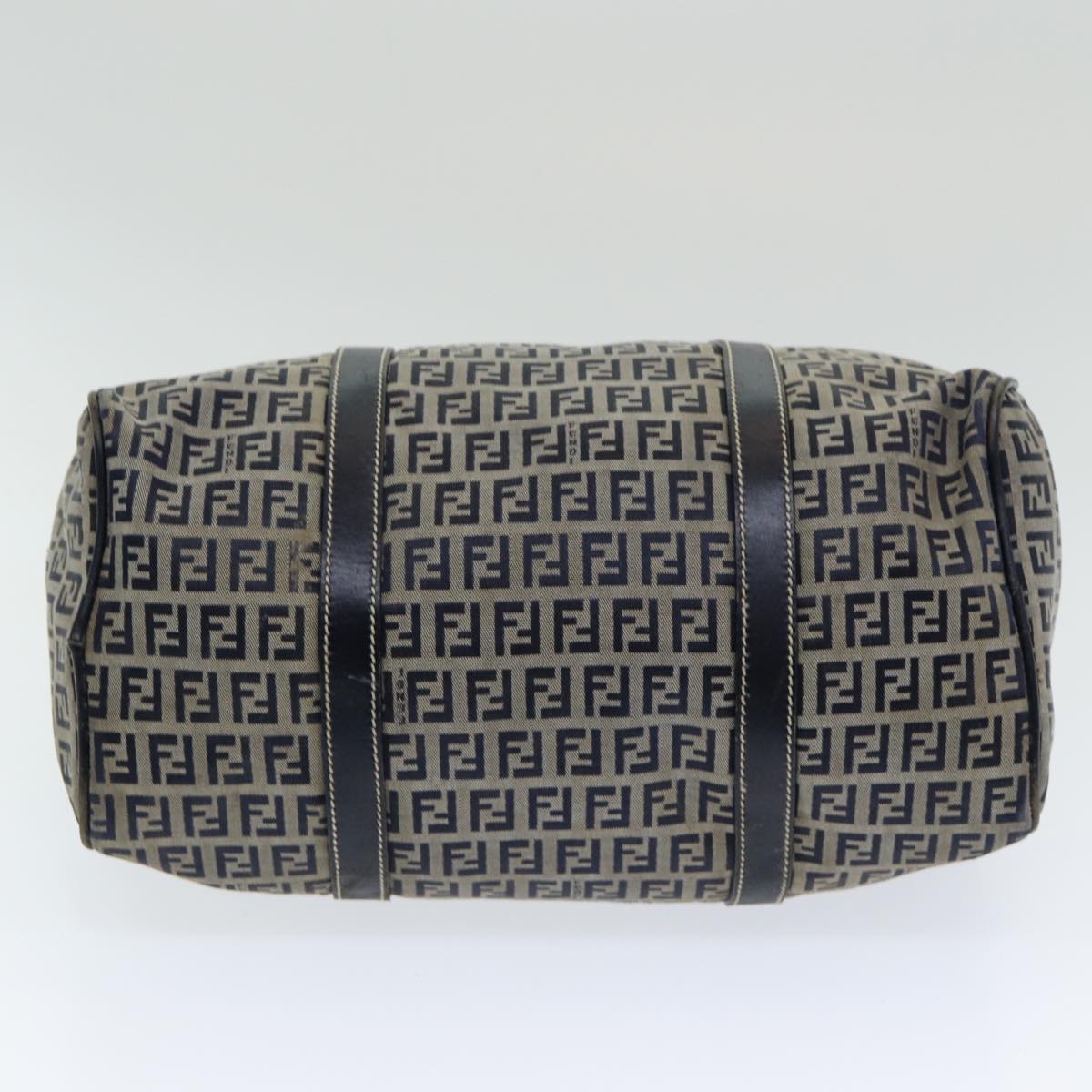 FENDI Zucchino Canvas Hand Bag Navy ar12302